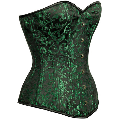 Affra Green Sweet Heart Overbust Corset - Corset Revolution