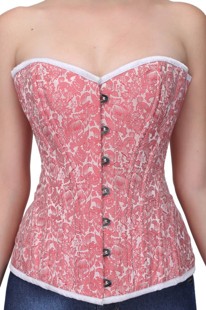 Nessa Rose Pink Sweet Heart Overbust Corset - Corset Revolution