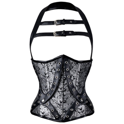 Hyacinth Gothic Authentic Steel Boned Underbust Corset - Corset Revolution