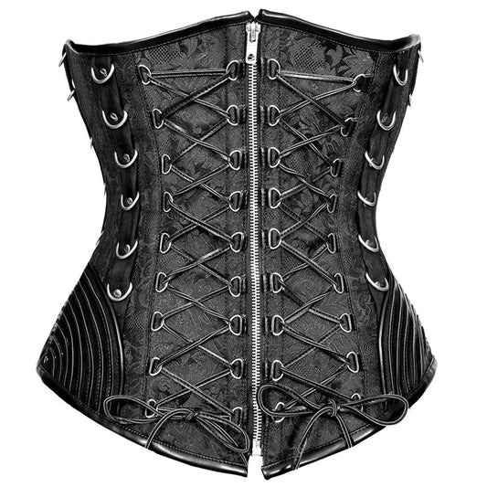 Maaike Gothic Authentic Steel Boned Underbust Corset - Corset Revolution