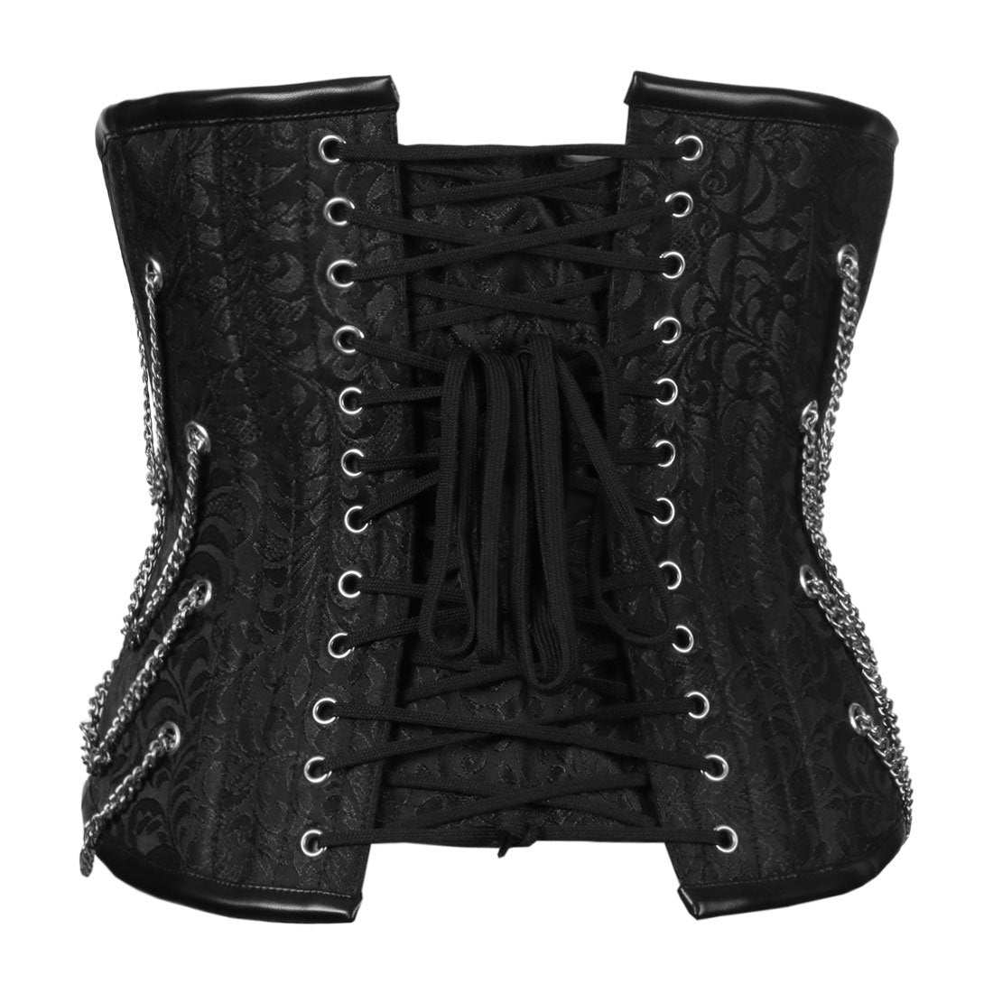 Dark Gothic Authentic Steel Boned Underbust Corset - Corset Revolution