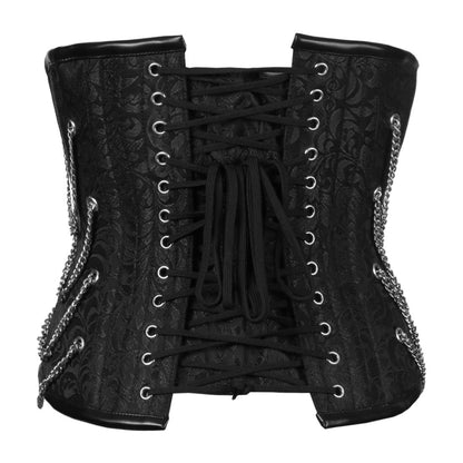 Dark Gothic Authentic Steel Boned Underbust Corset - Corset Revolution