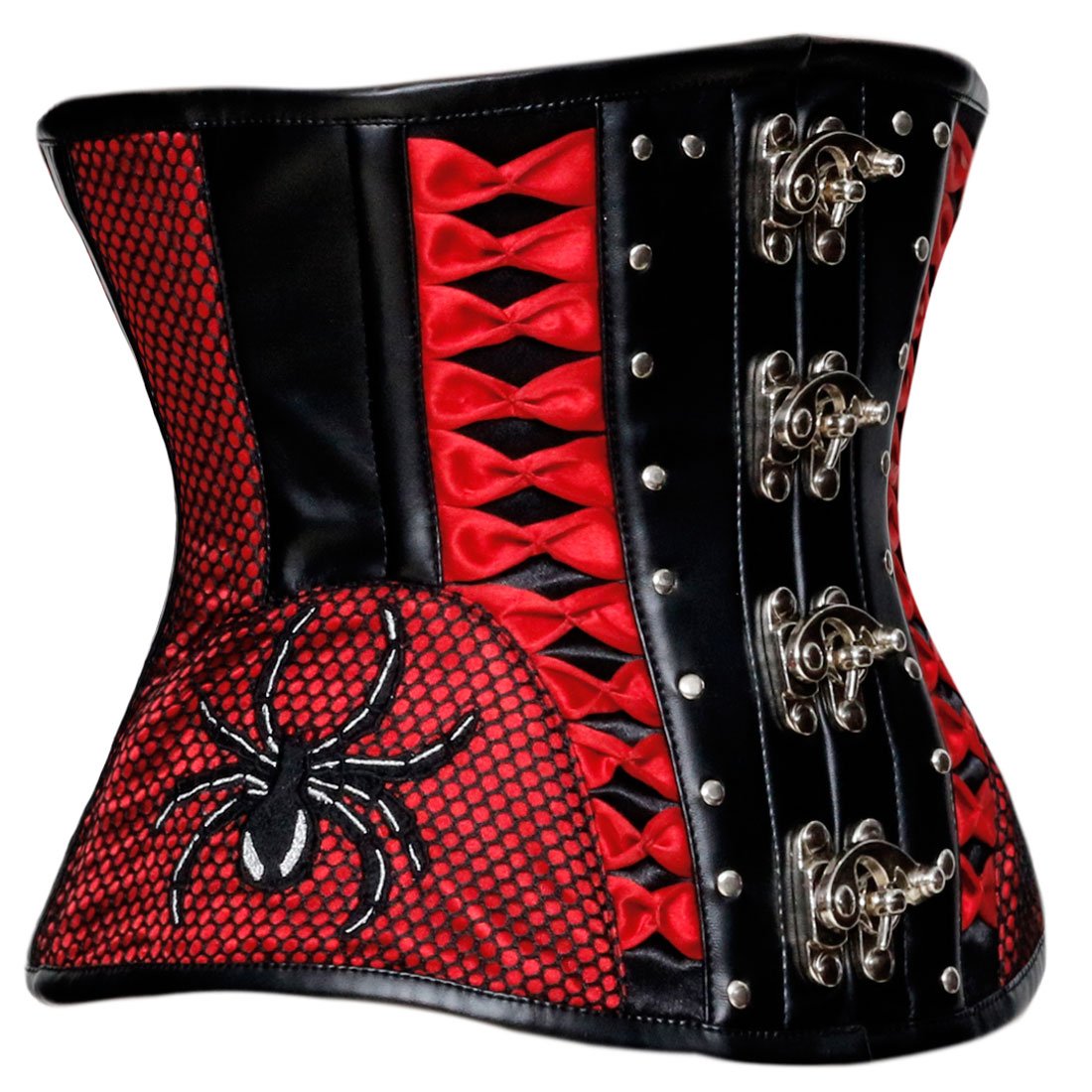 Helga Gothic Punk Underbust Steel Boned Corset - Corset Revolution