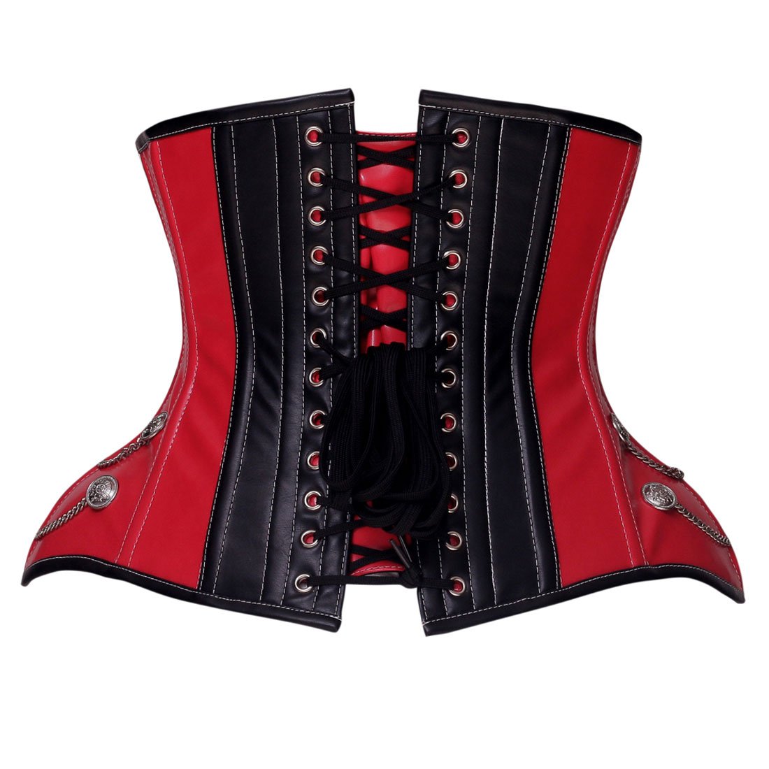 Rachele Authentic Steel Boned Gothic Punk Underbust Corset - Corset Revolution