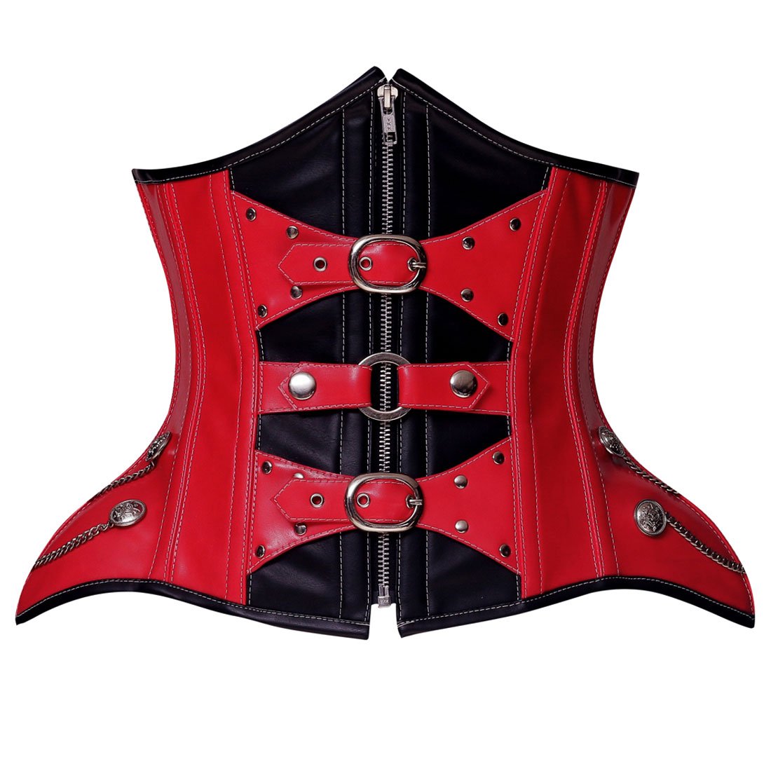 Rachele Authentic Steel Boned Gothic Punk Underbust Corset - Corset Revolution