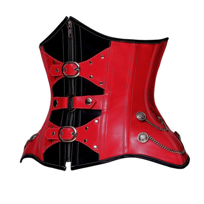 Rachele Authentic Steel Boned Gothic Punk Underbust Corset - Corset Revolution