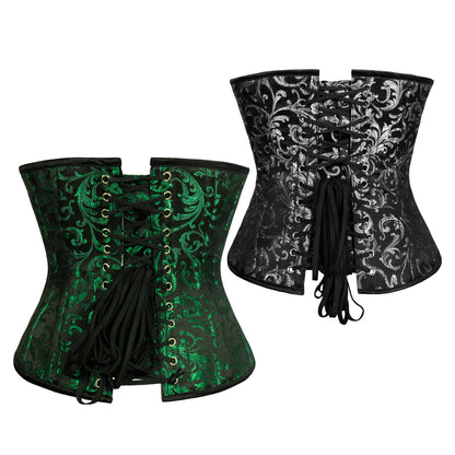 Laura Authentic Steel Boned Reversible Waist Training Underbust Corset - Corset Revolution