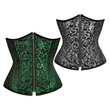 Laura Authentic Steel Boned Reversible Waist Training Underbust Corset - Corset Revolution