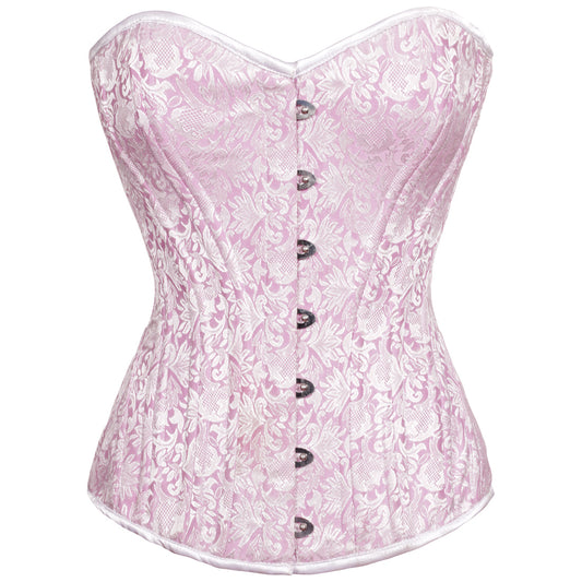 Rechal Light Pink Sweet heart Overbust Corset - Corset Revolution