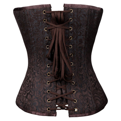 Bertram Authentic Steel Boned Steampunk Waist Training Overbust Corset - Corset Revolution