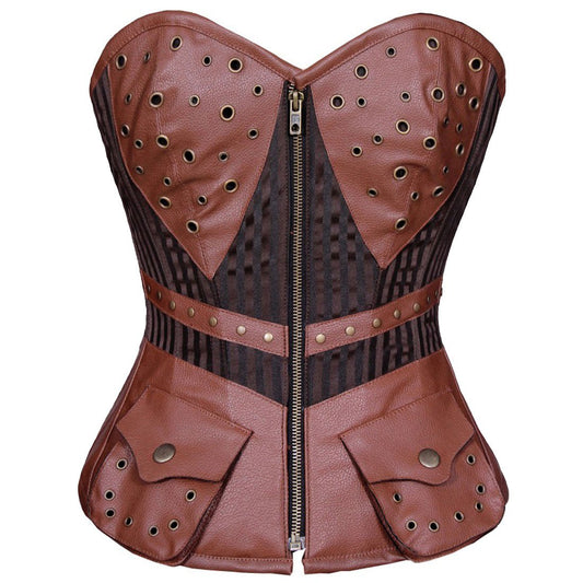 Bustomet Reporter Steampunk Overbust Authentic Corset - Corset Revolution