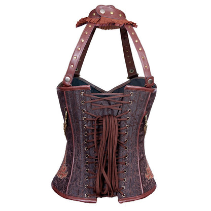 Rada Steampunk Authentic Steel Boned Overbust Corset - Corset Revolution