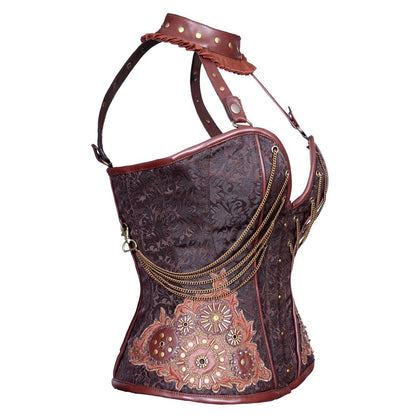 Rada Steampunk Authentic Steel Boned Overbust Corset - Corset Revolution