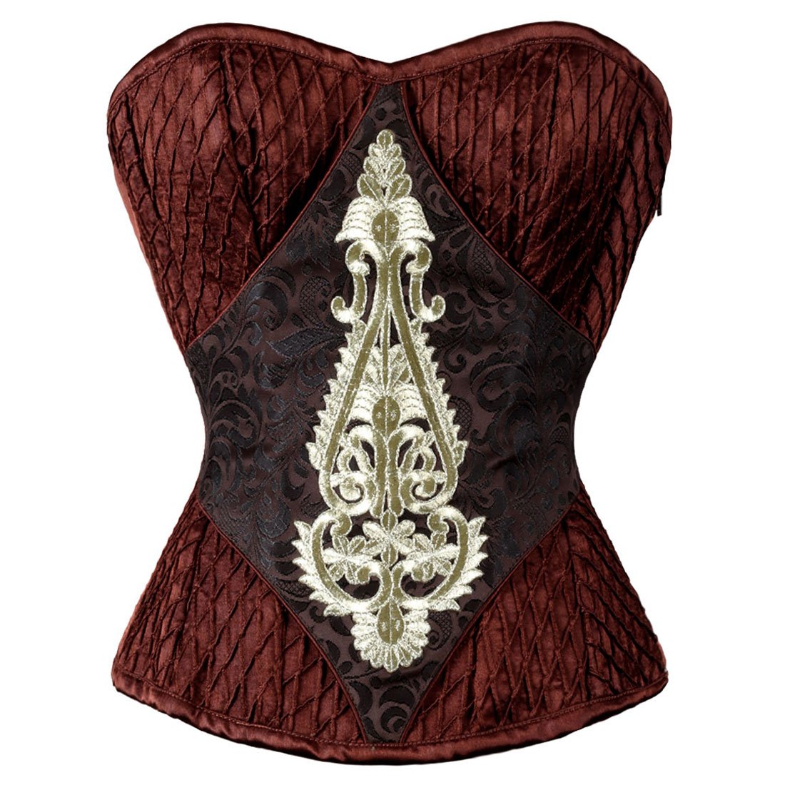 Nannie Steampunk Authentic Steel Boned Overbust Corset - Corset Revolution