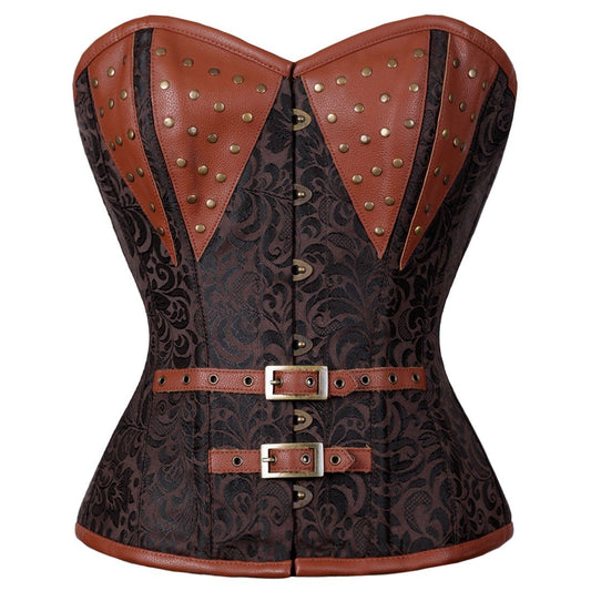 Naomi Steampunk Authentic Steel Boned Overbust Corset - Corset Revolution