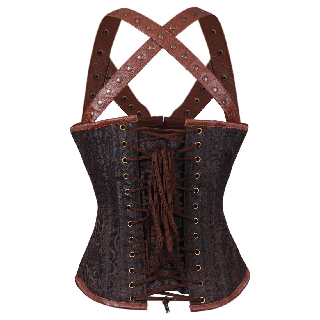 Narcissa Steampunk Authentic Steel Boned Overbust Corset - Corset Revolution