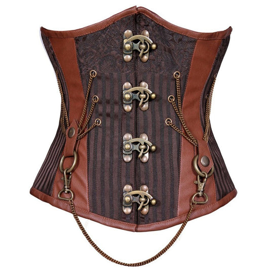 Xochit Steampunk Authentic Steel Boned Underbust Corset - Corset Revolution