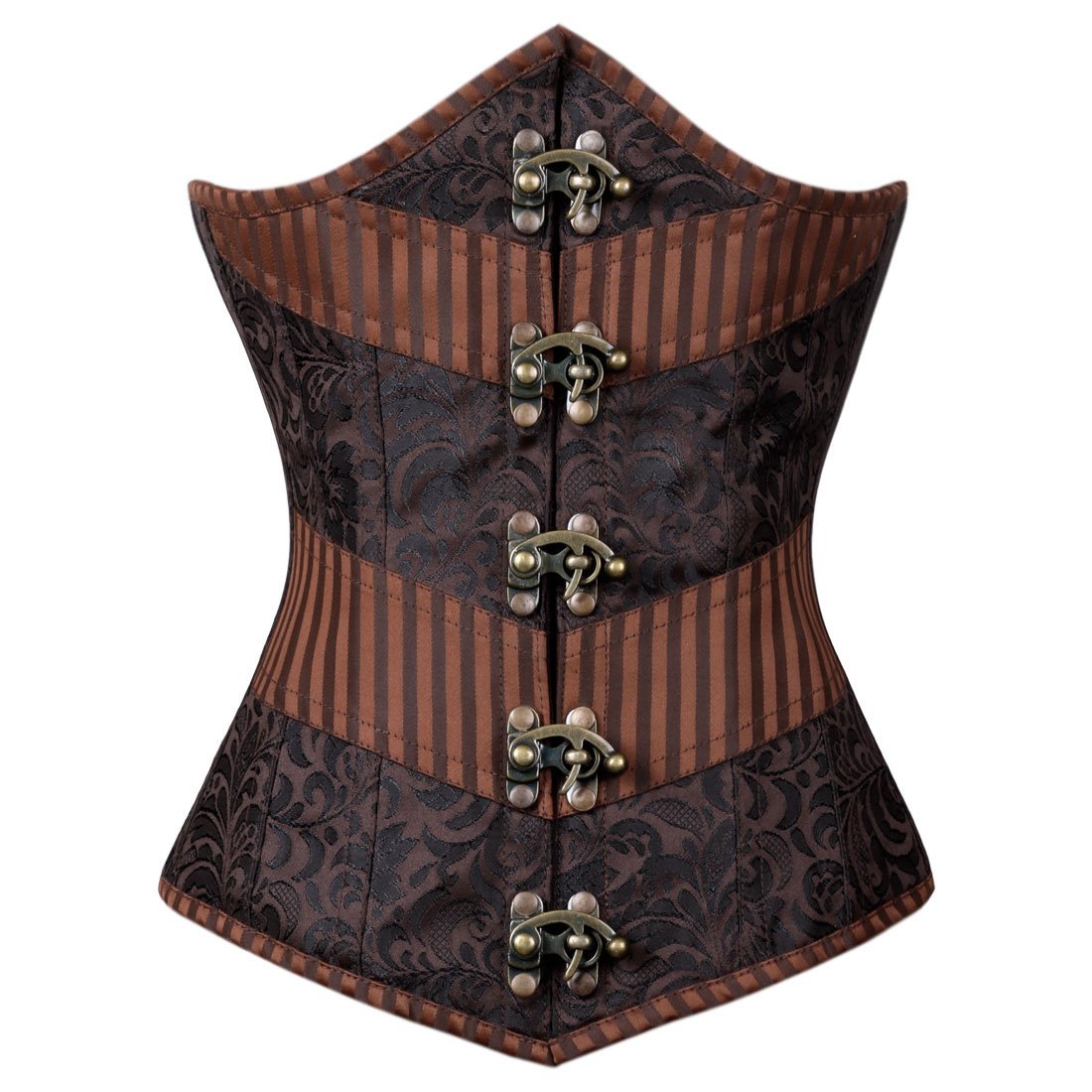 Narelle Steampunk Authentic Steel Boned Underbust Corset - Corset Revolution