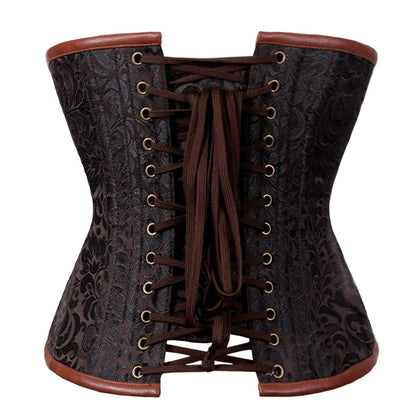 Nashwa Steampunk Authentic Steel Boned Underbust Corset - Corset Revolution