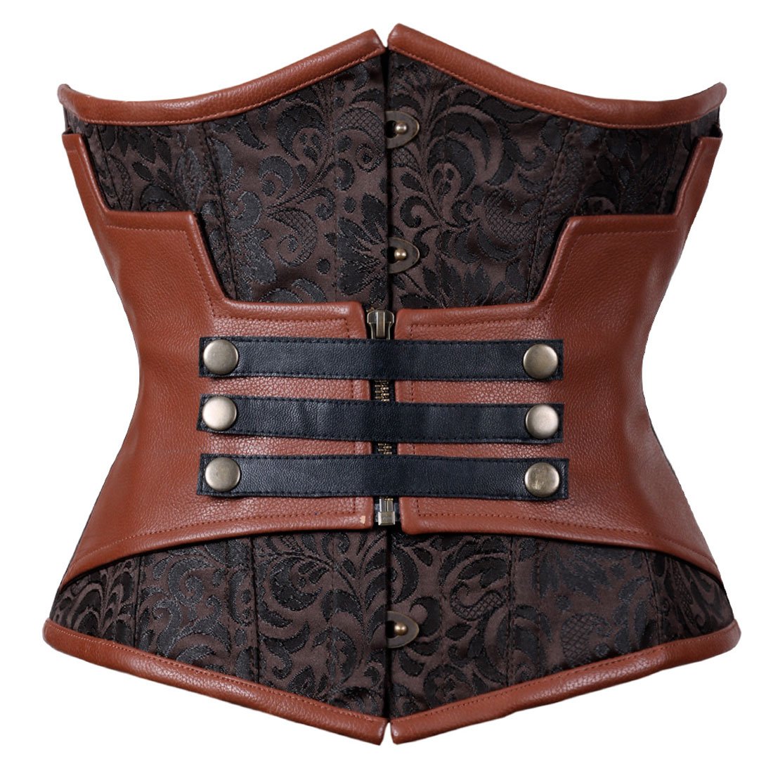 Nashwa Steampunk Authentic Steel Boned Underbust Corset - Corset Revolution