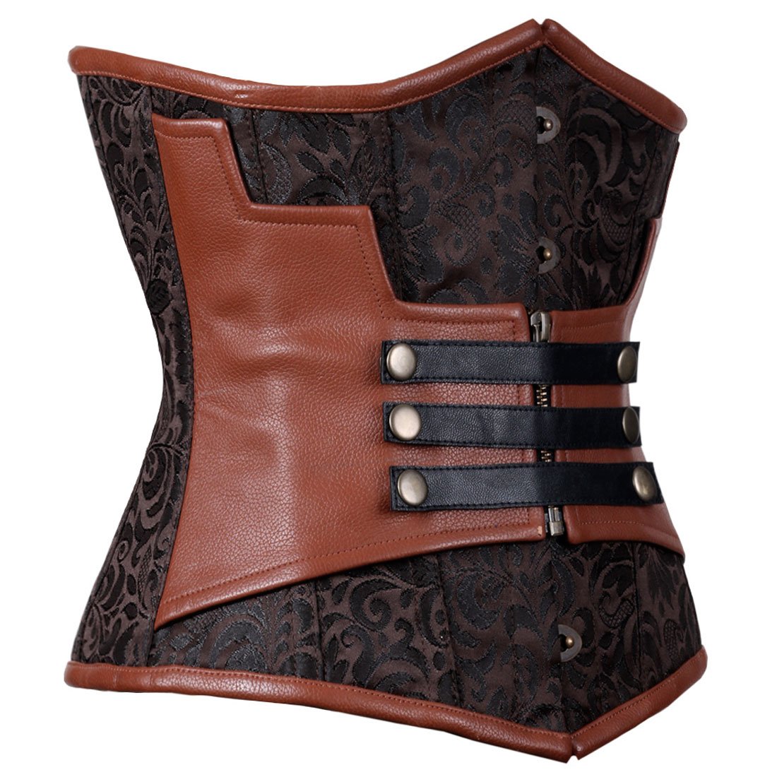 Nashwa Steampunk Authentic Steel Boned Underbust Corset - Corset Revolution