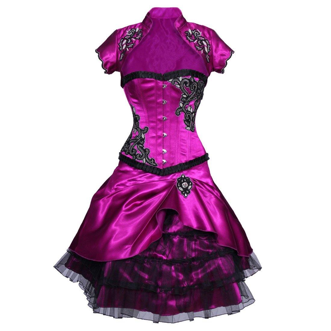 Qiana Couture Authentic Steel Boned Overbust Corset Dress - Corset Revolution