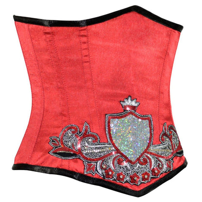 Wanette Underbust Sequined Corset - Corset Revolution