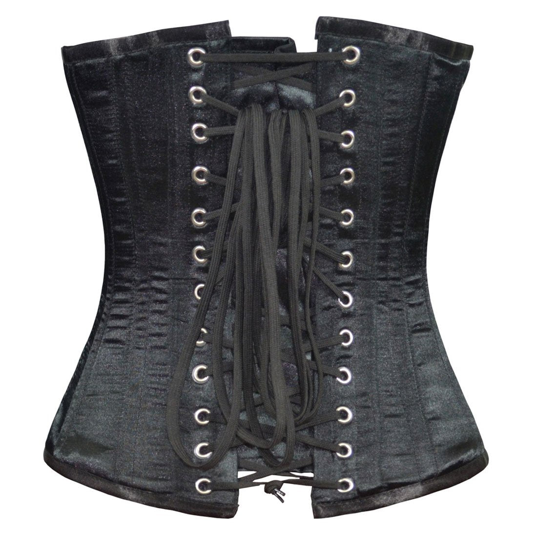 Raelinn Black Red Panel Sequenced Overbust Corset - Corset Revolution