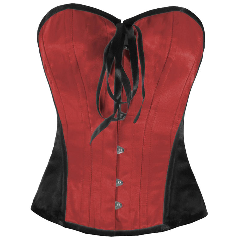 Quintella Black White Authentic Overbust Corset - Corset Revolution