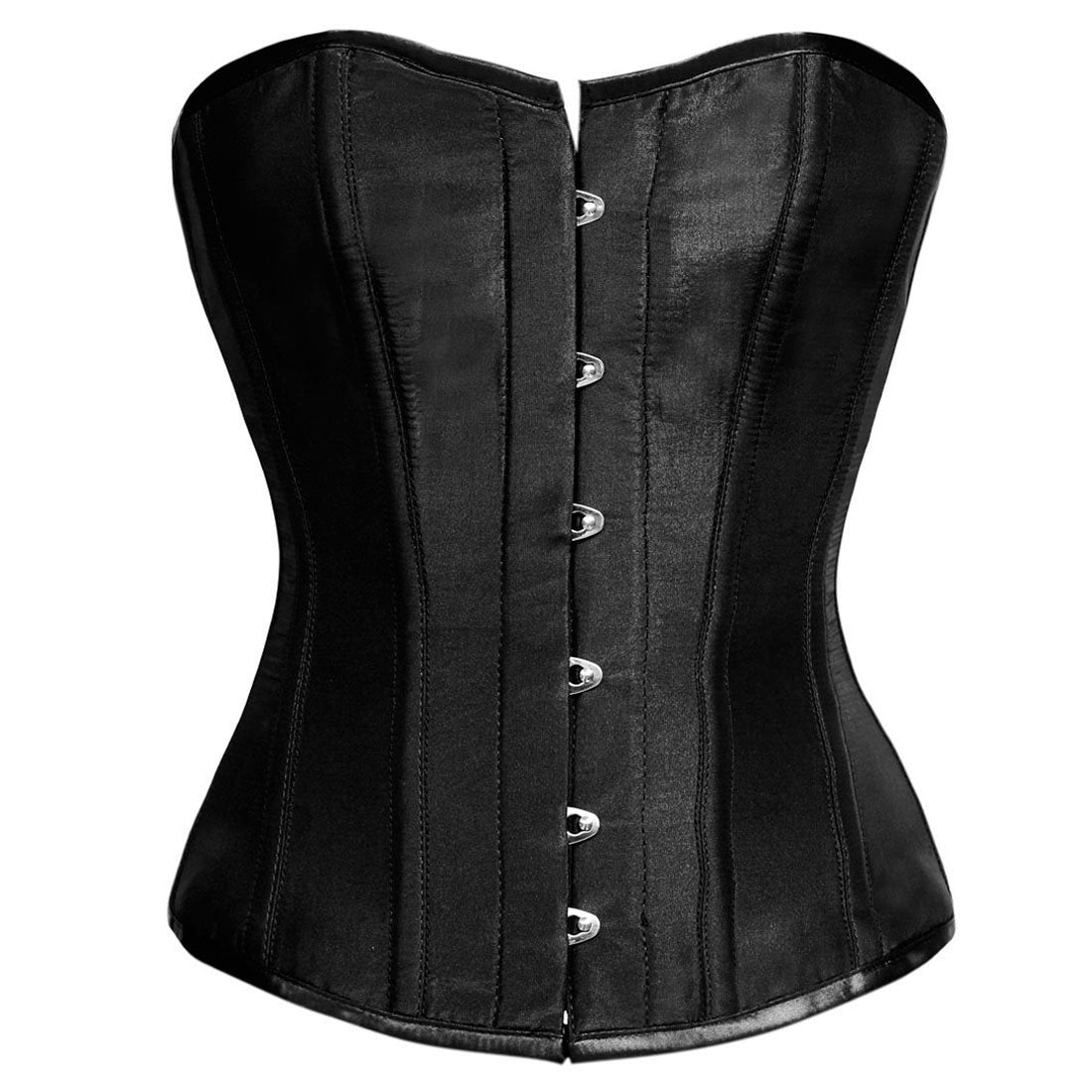 Saasta Fashion Black Overbust Corset - Corset Revolution