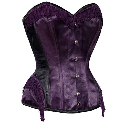 Delightful Waist Reducing Burlesque Overbust Corset - Corset Revolution