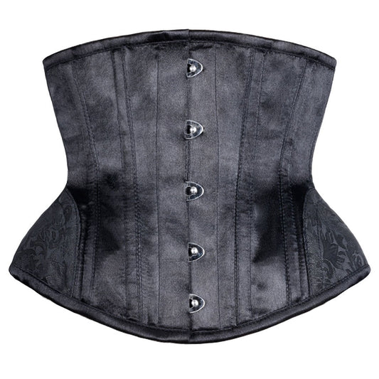 Classy Black Underbust Waist Reducing Black Corset - Corset Revolution