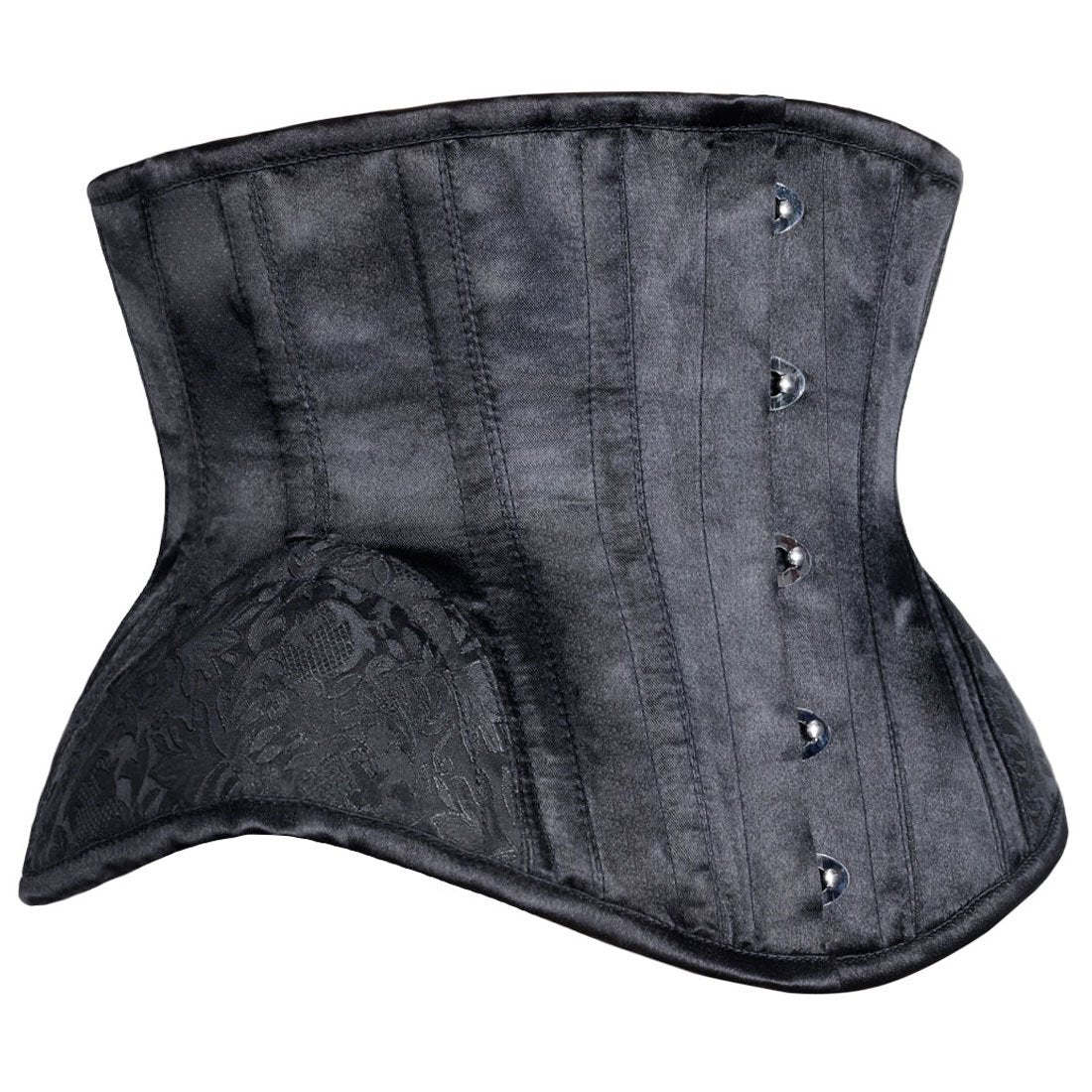 Classy Black Underbust Waist Reducing Black Corset - Corset Revolution