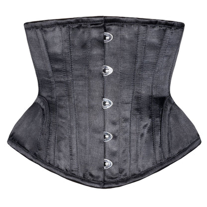 Classy Black Underbust Waist Reducing Corset - Corset Revolution