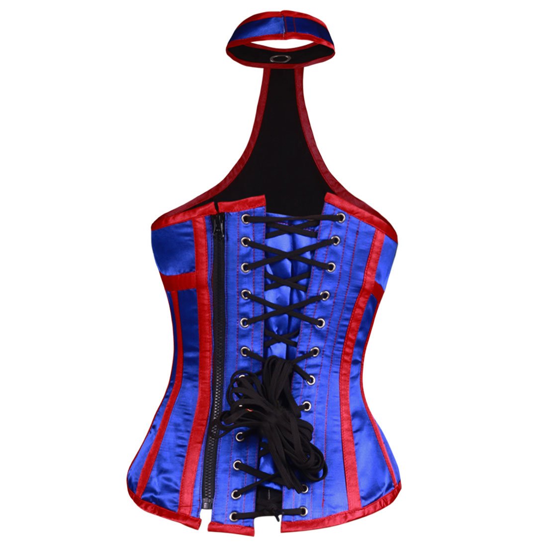 Simona Satin Overbust Steel Boned Corset - Corset Revolution