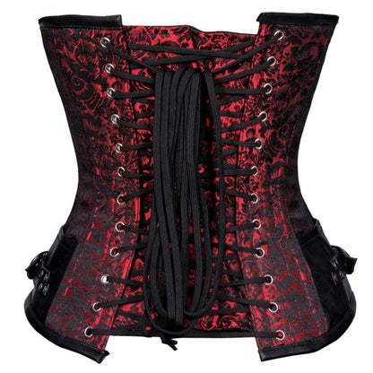 Jadwiga Underbust Gothic Authentic Steel Boned Corset - Corset Revolution