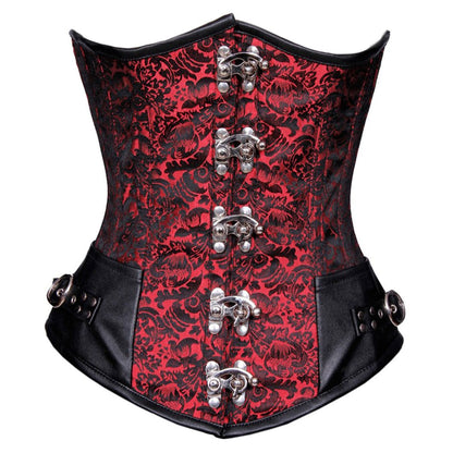 Jadwiga Underbust Gothic Authentic Steel Boned Corset - Corset Revolution