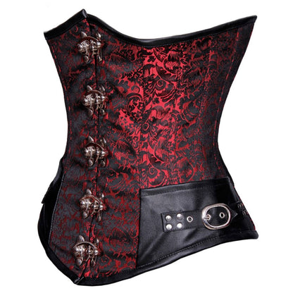 Jadwiga Underbust Gothic Authentic Steel Boned Corset - Corset Revolution