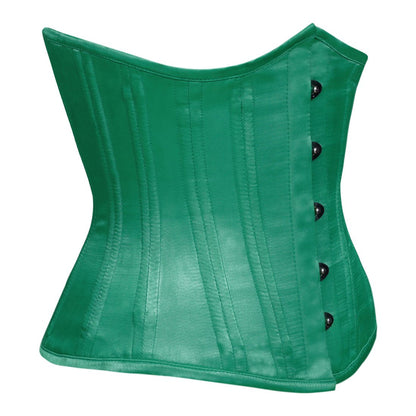 Silvana Underbust Waist Training Green Corset - Corset Revolution