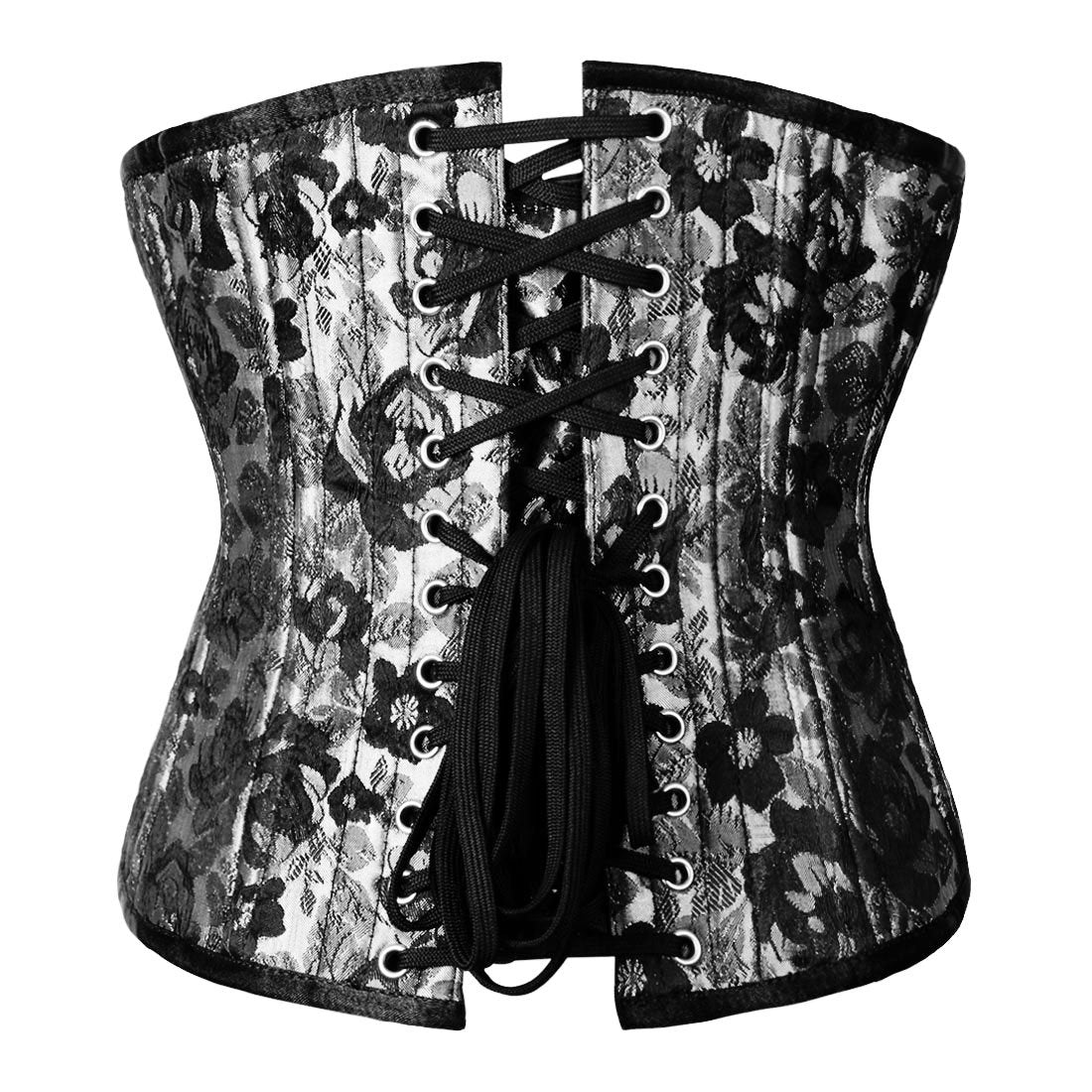 Mahulena Authentic Steel Boned Waist Training Underbust Corset - Corset Revolution