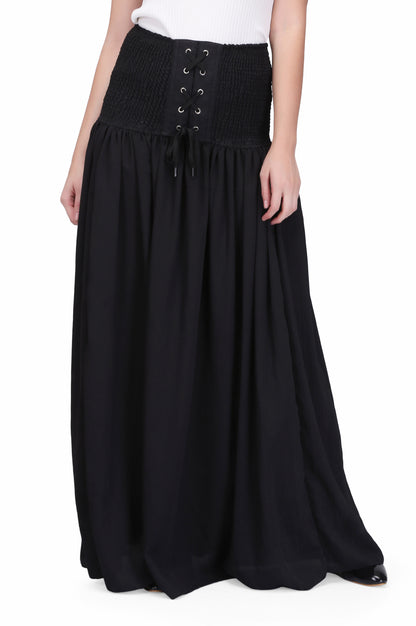 black chiffon long skirt - Corset Revolution