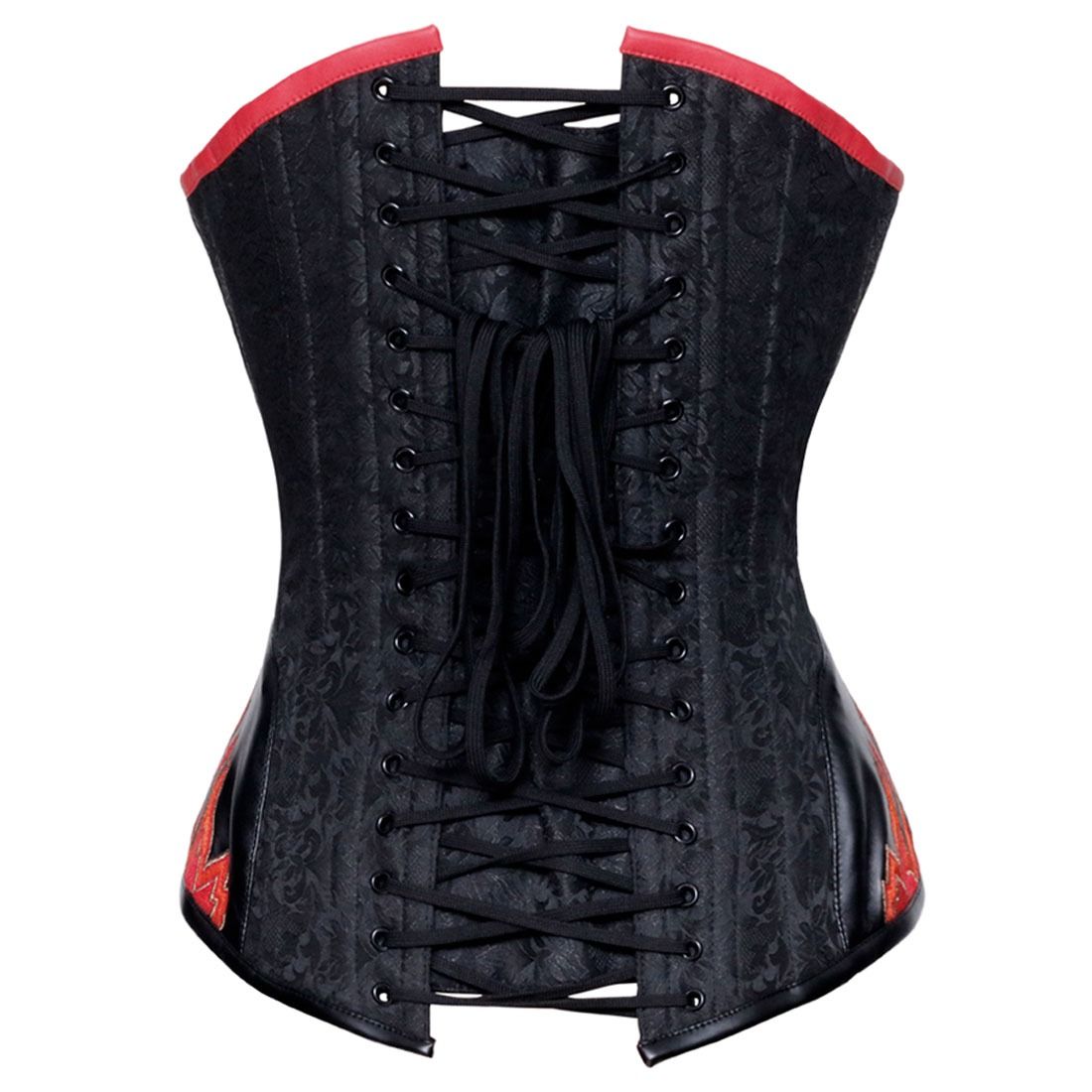 Authentic steel boned Red Dragon Overbust Corset