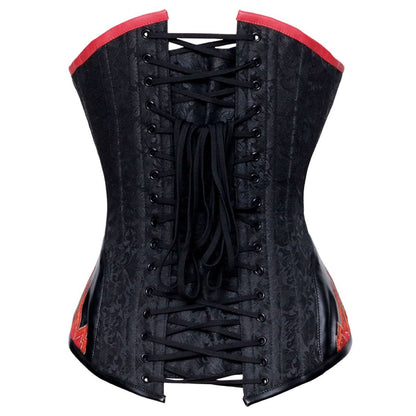 Authentic steel boned Red Dragon Overbust Corset