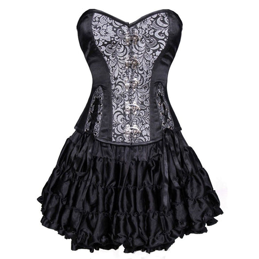 Jagienka Gothic Overbust Corset Dress - Corset Revolution